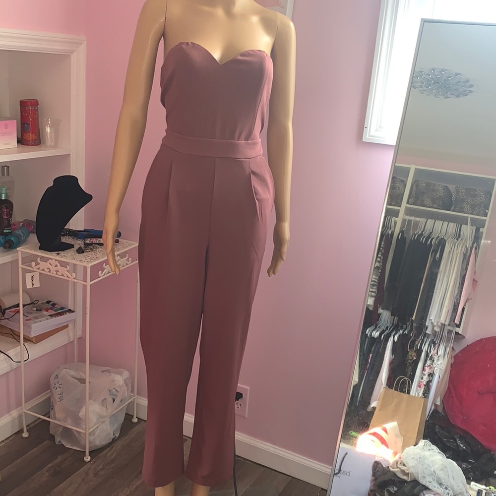 BNWT express strapless jumpsuit